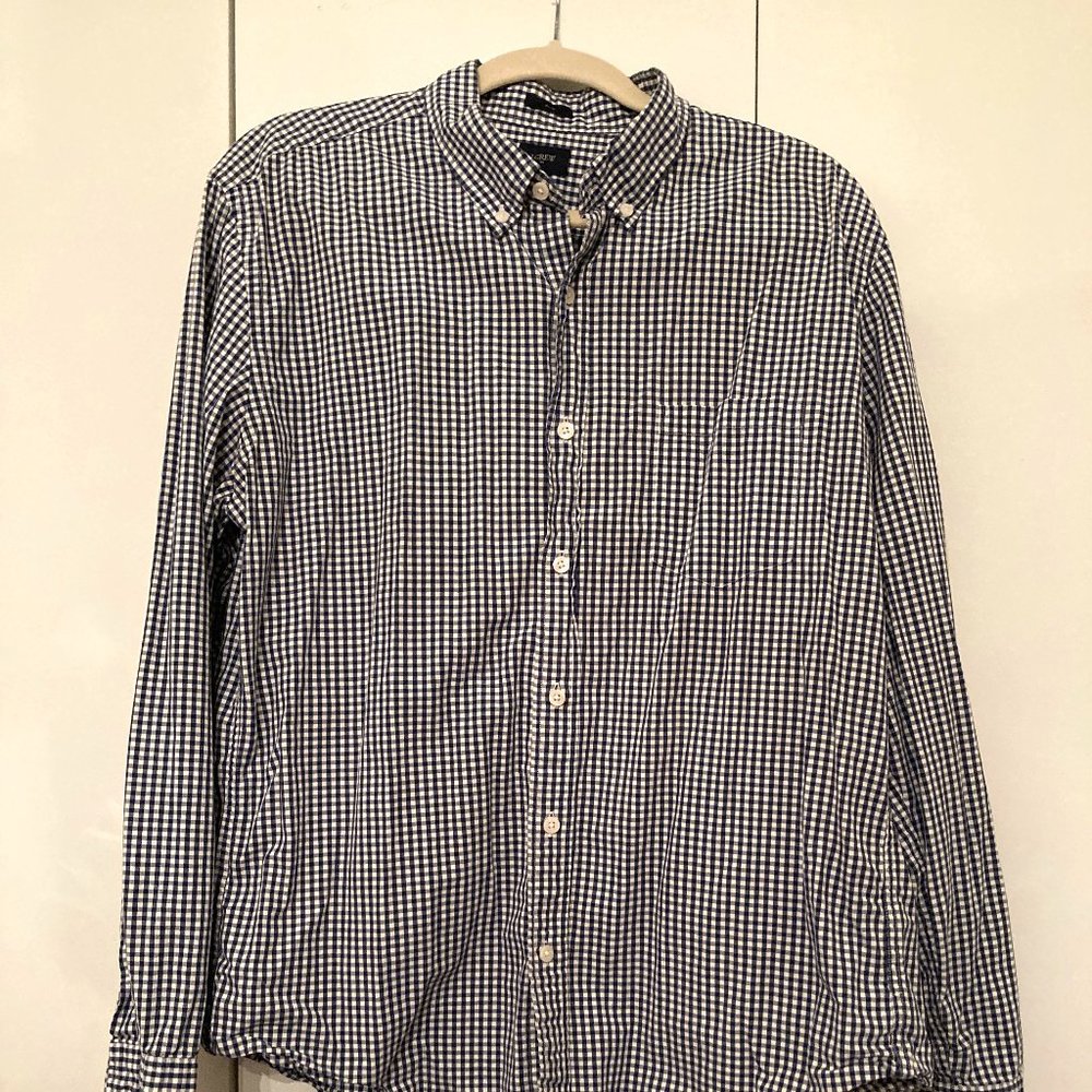 J Crew Men's Plaid Buttondown